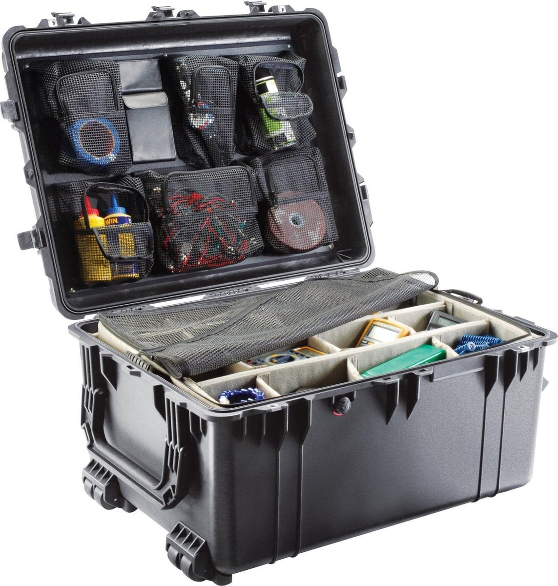 Peli Case   -   Camerakoffer   -   1630    -  Zwart   -  incl. klittenband vakverdeling  70