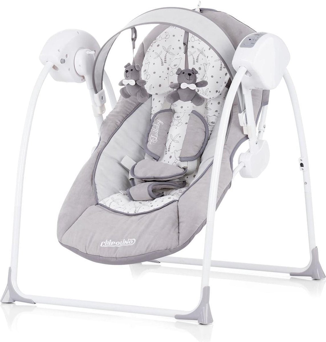 Elektrische babyschommel Chipolino Lullaby grijs