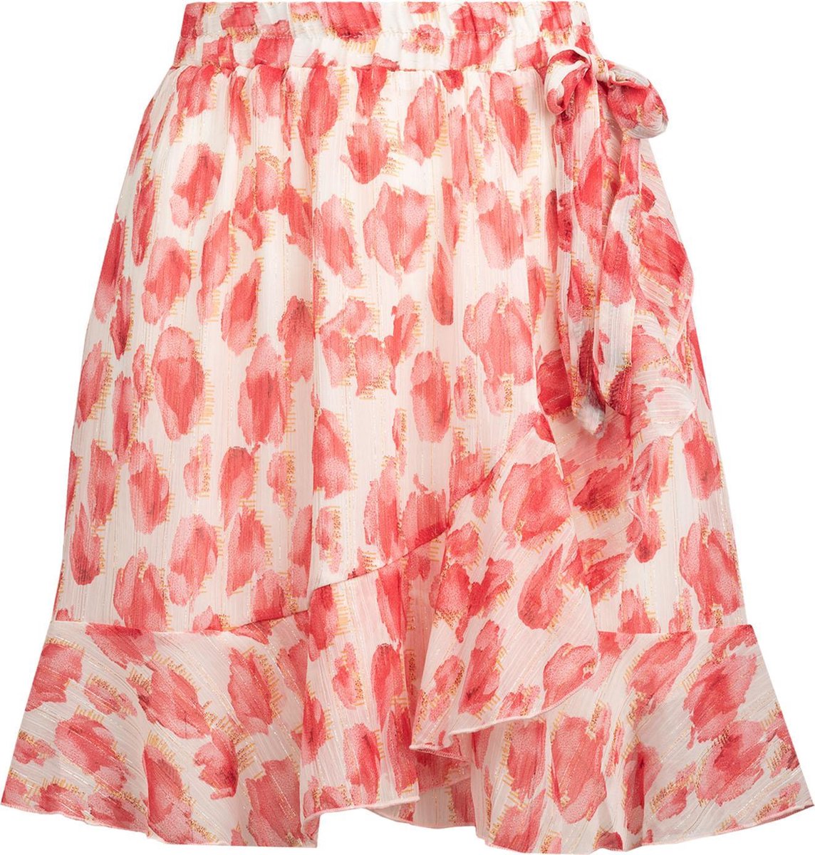 Wrap mini skirt pink