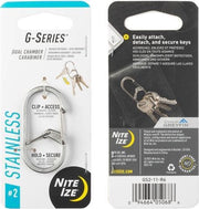 Nite Ize - G-Series Dual Carabinier - #2 - zilver