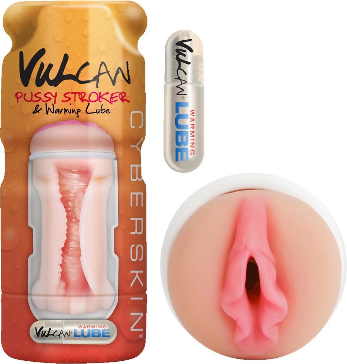 Topco Vulcan masturbator Vulcan Pussy Stroker w/ Warming Lube - Cream