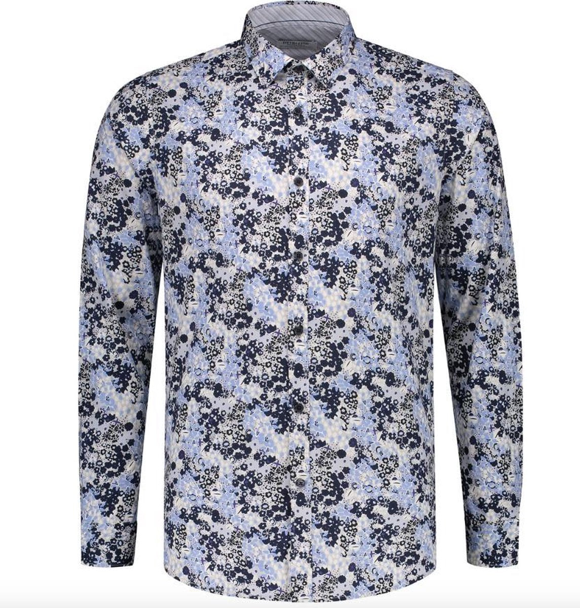Dstrezzed Overhemd Slim Fit Print Wit (303282 - 100)