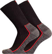 2-Pack UphillSport Stevige Wandelsokken 8386.199 - Zwart/Grijs - Unisex - Maat 35-38