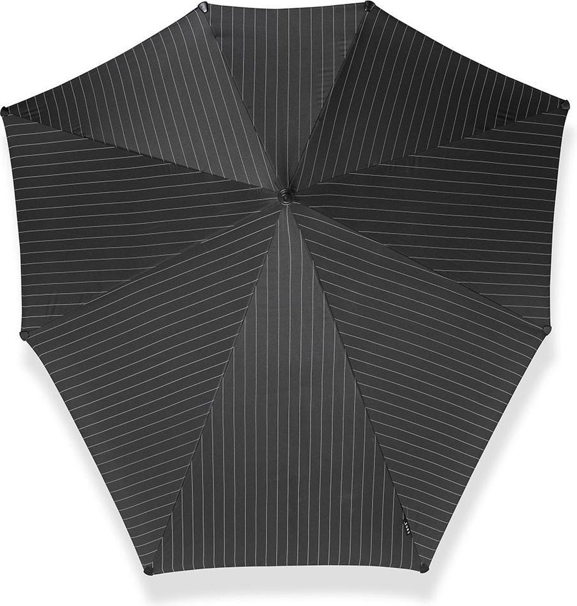 Senz XXL Stick Paraplu Pure Black Pin Stripes