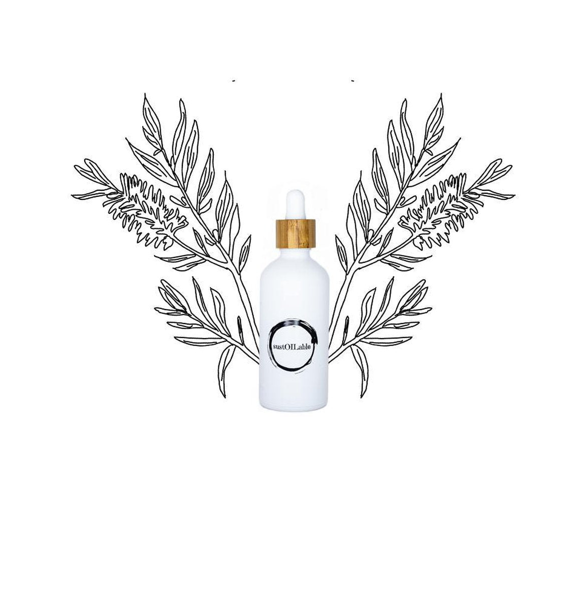 Tea Tree etherische geurolie in glazen pipetflesje van 10ml (plasticvrij verpakt) - geurolie voor aromadiffuser