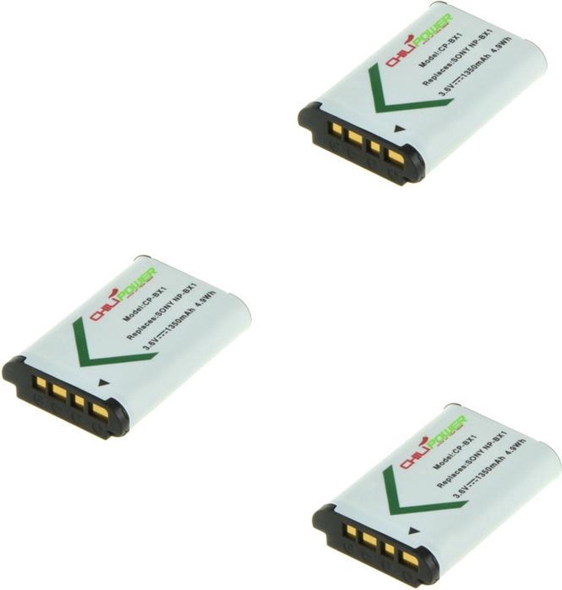 ChiliPower Camera Batterij 3-pack Sony NP-BX1