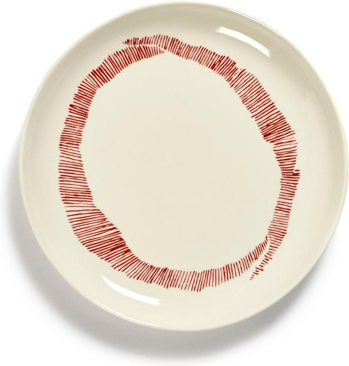 SERAX - Feast by Ottolenghi - Bord S 19 x19cm wit Swirl-Stripes r