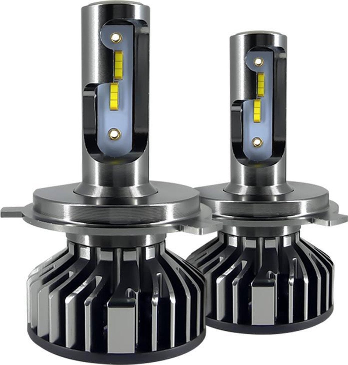 H4 LED Lamp Auto/Motor/Scooter (Set 2 stuks) - CANbus - Helder Wit 6000K - 110W - Dimlicht