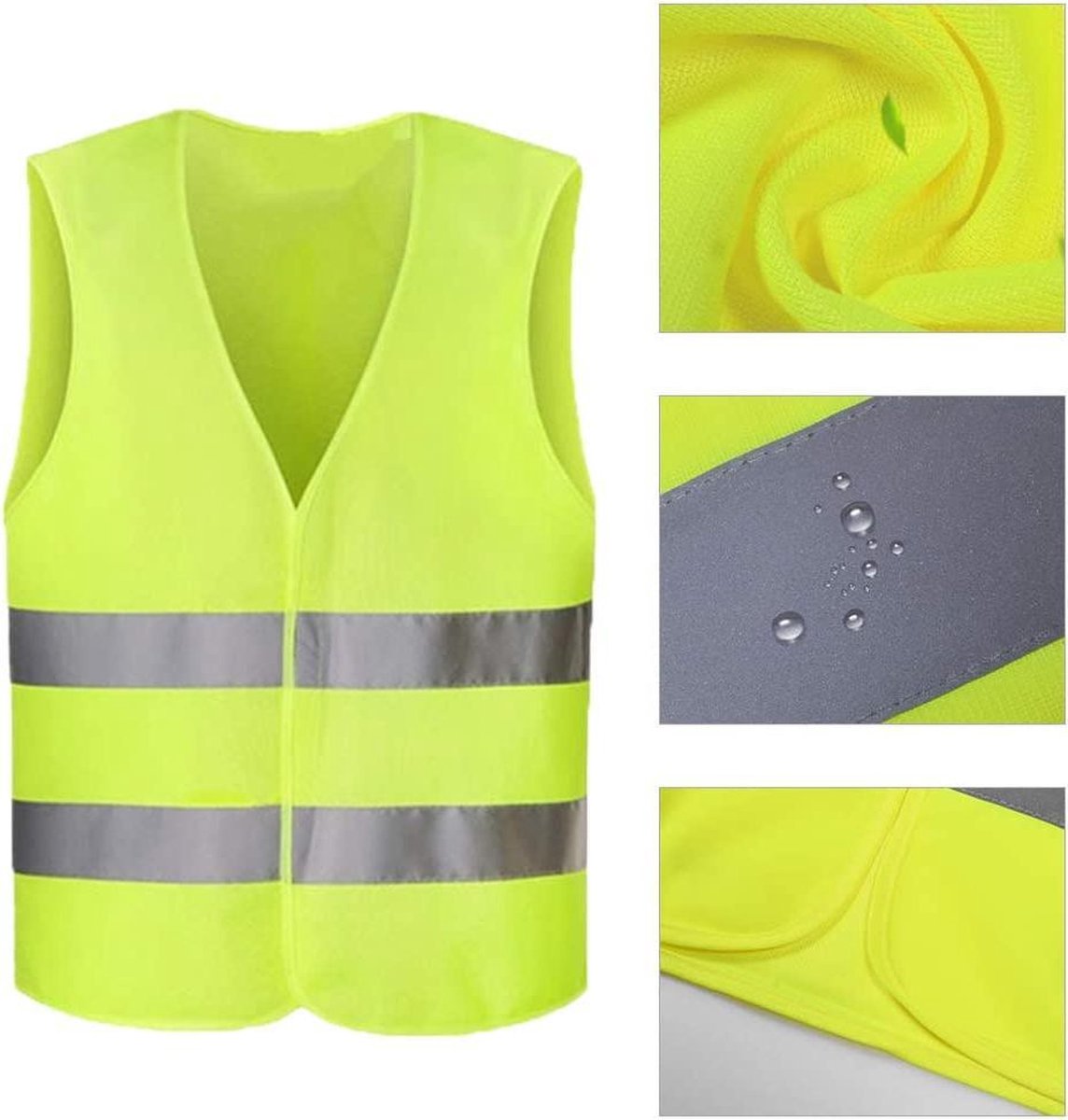 Doodadeals® | Veiligheidshesje Volwassenen | Veiligheidshesjes Auto | Reflecterend Hesje | Volwassenen | Geel | 2 Stuks