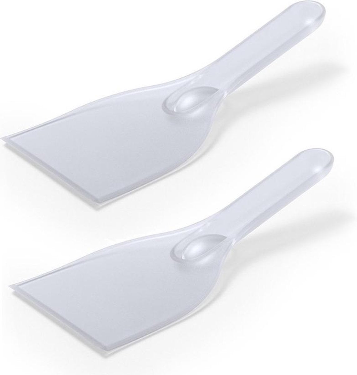 3x Ijskrabbers/ijsschraper transparant 21 cm
