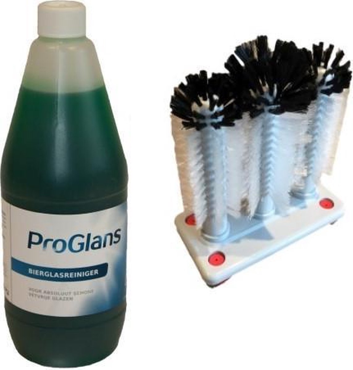 ProGlans® Bierglasreiniger Set 1B (Spoelborstel Speciaal+Fles)