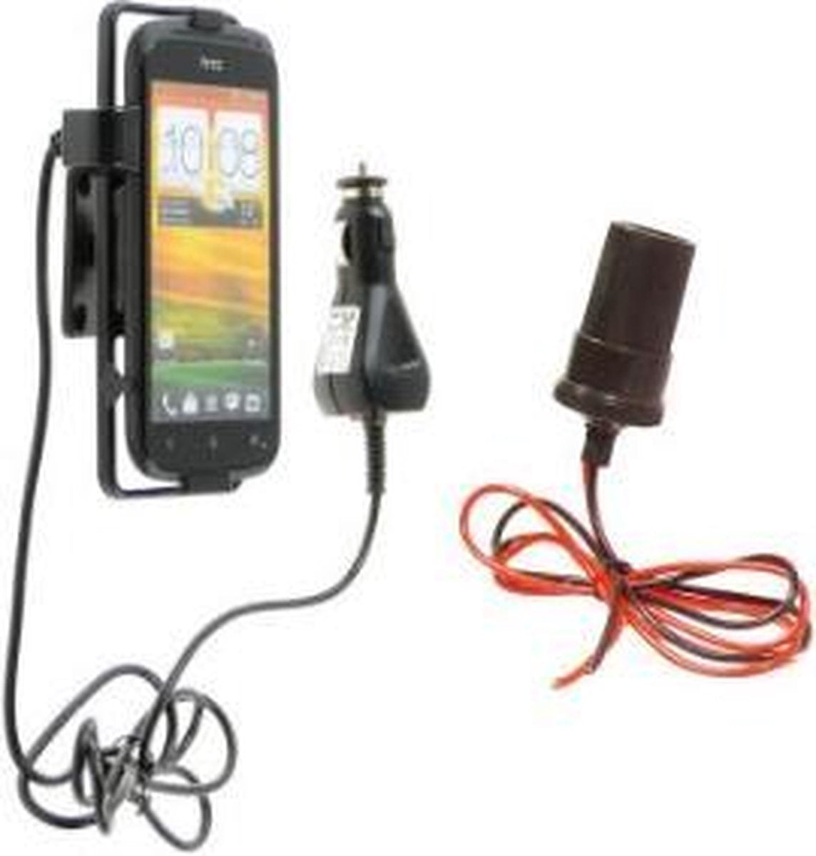 Kram Telecom houder - HTC One S houder met 12/24V plug