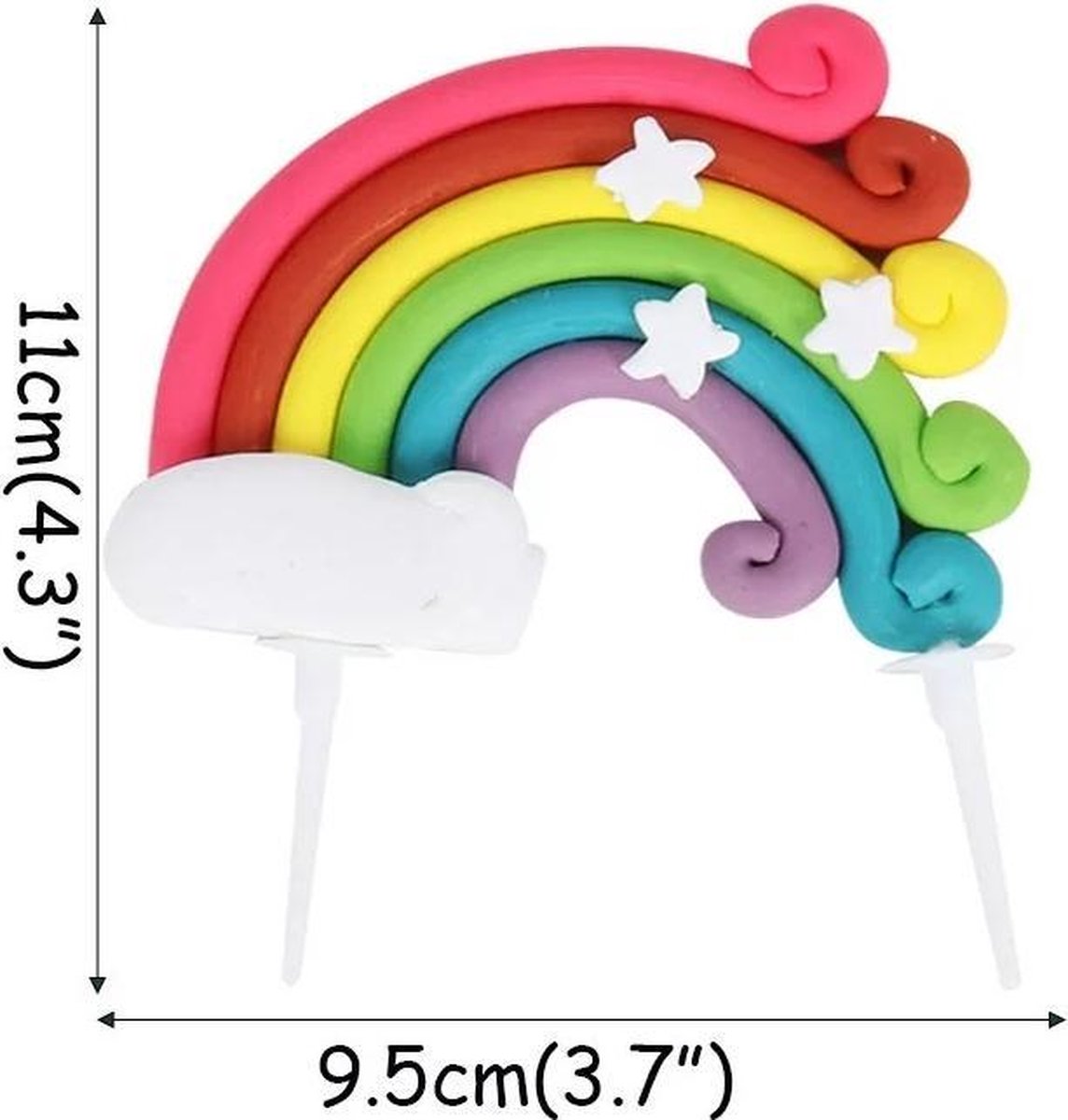Cake topper Regenboog  |Rainbow | Regenboog taart versiering | DM-products