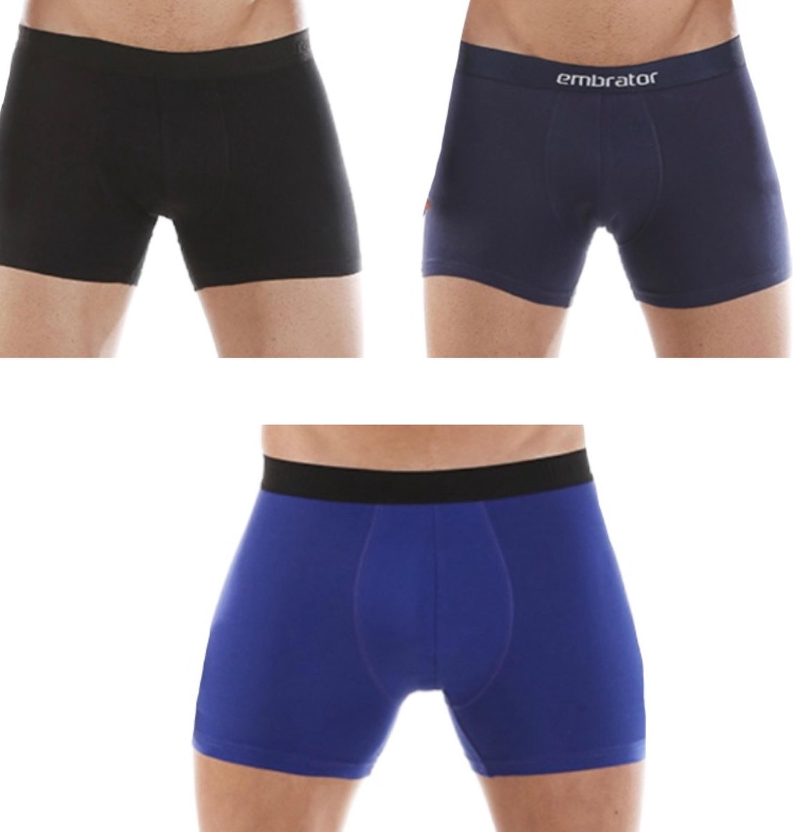 embrator 3-stuks mannen Boxershort mix maat 4XL