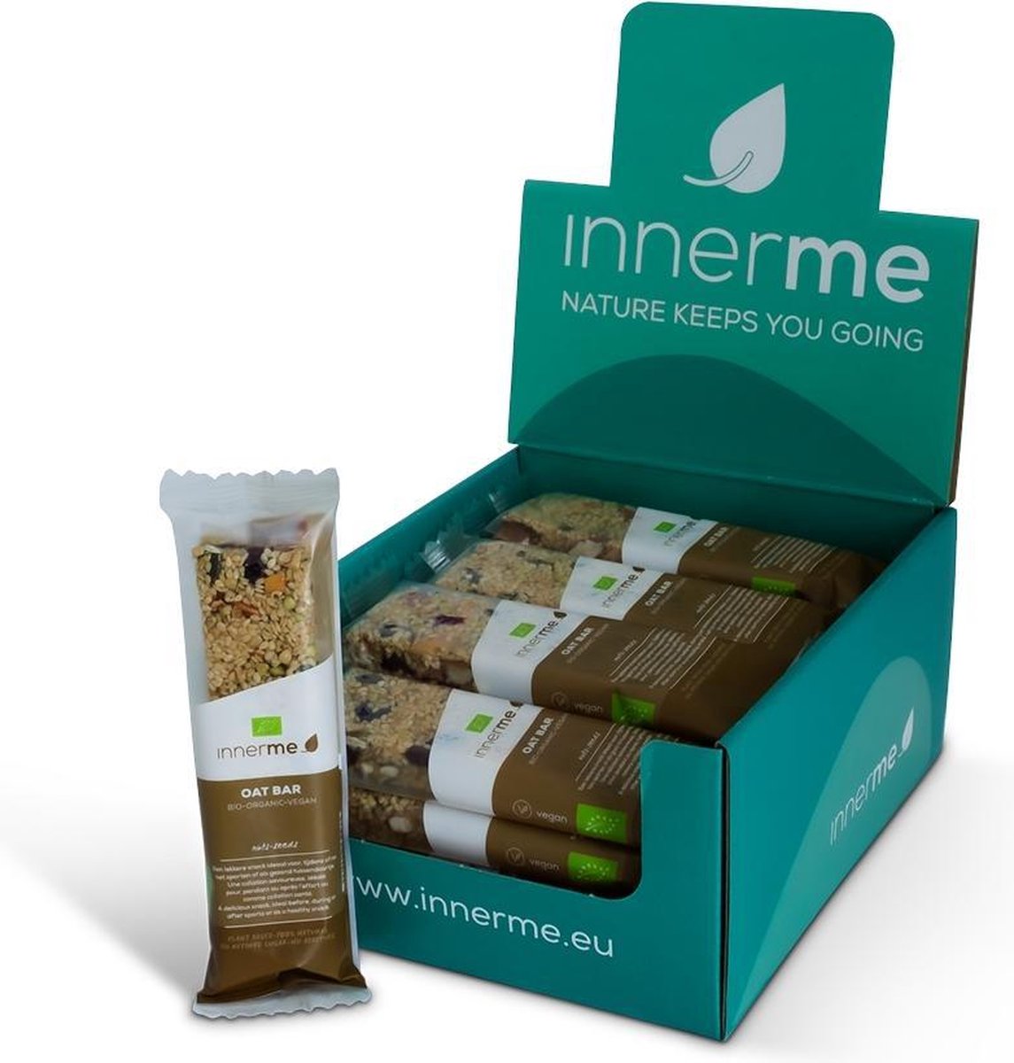 Oat Bars 'nuts & seeds' (20x40g) - mueslireep met noten