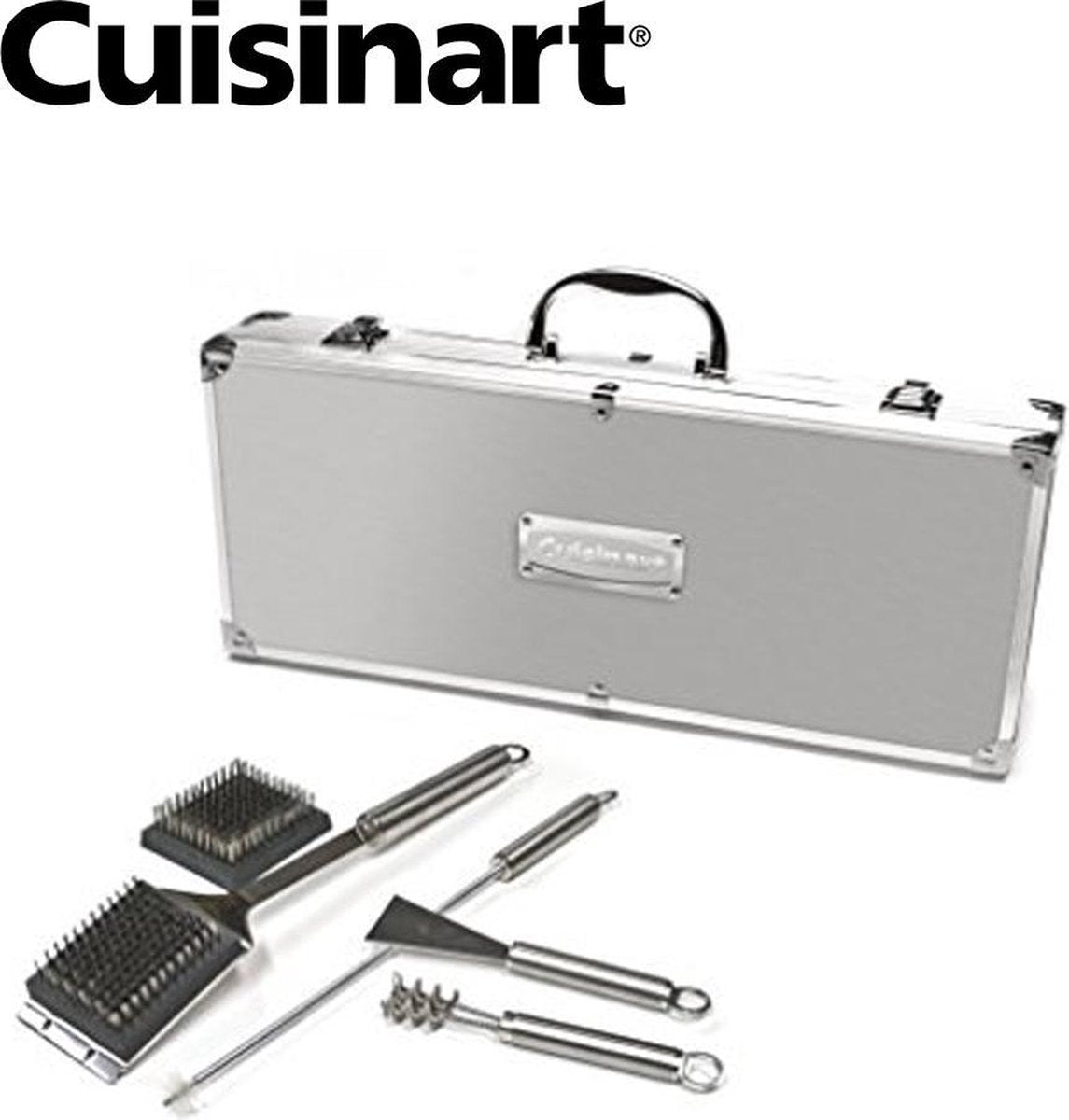 Cuisinart Speciale 8-delige Reinigingsset Inclusief Koffer in Geborsteld Aluminium - 1 Stuk