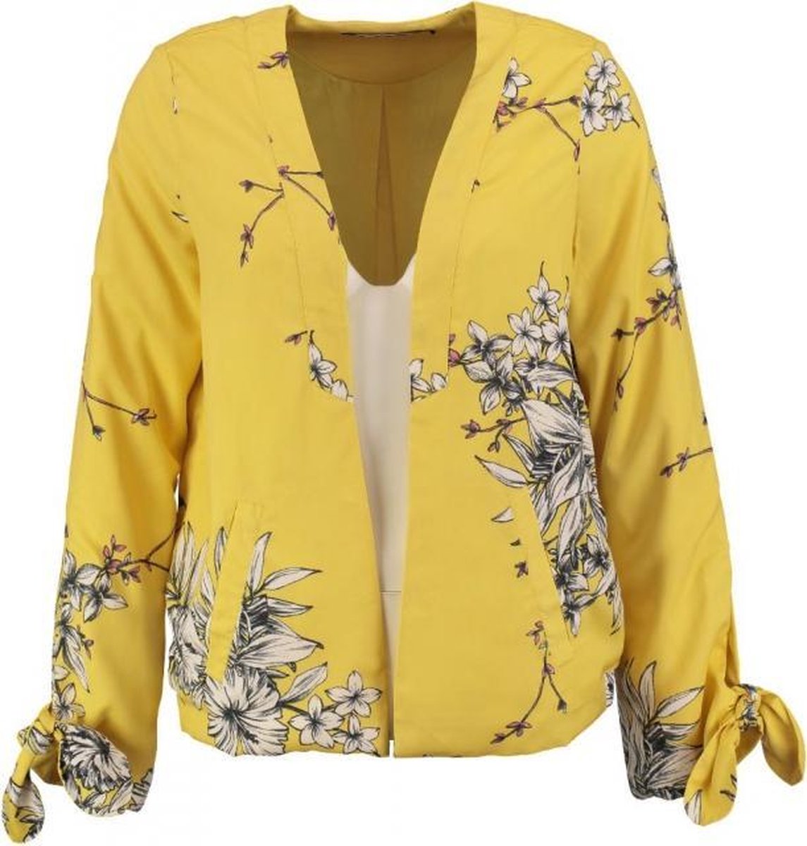 Vero moda gevoerde soepele satina bomber blazer polyester - Maat M