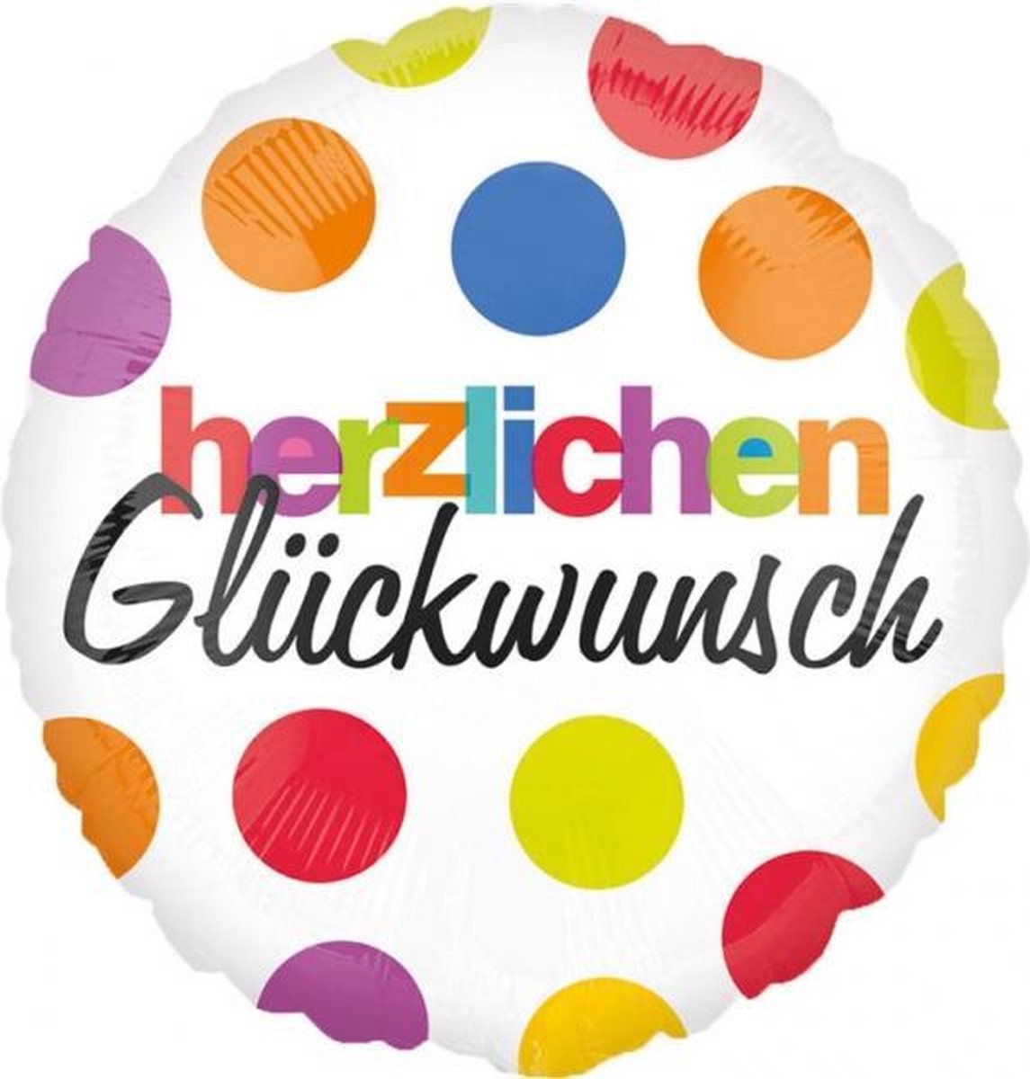 Standard Herzlichen Gl?ckwunsch Foil Balloon S40 Packaged 43