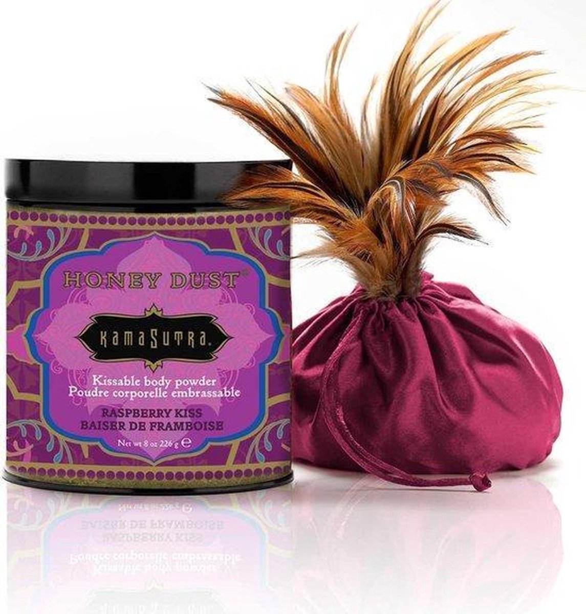 Raspberry Kiss - Likbare Bodypoeder - Paars - Drogist - Massage  - Drogisterij - Massage Olie