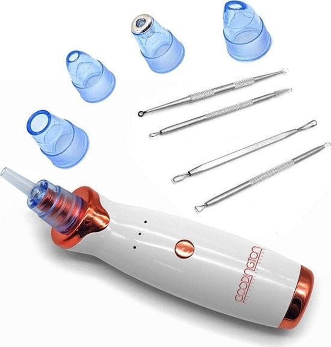 Trendy Blackhead Remover - Elektrische Vacuüm Mee-eter Verwijderaar - Poriën Reinigen - Puistjes Verzorging - Gezichtsverzorging - Inclusief Comedonenlepel Set
