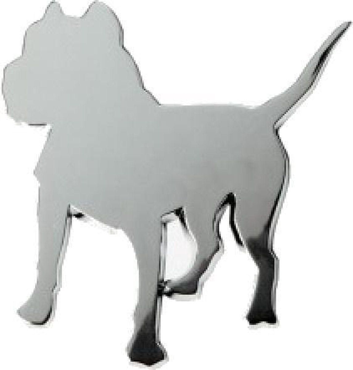 Race Sport Embleem Pitbull Chroom 85 X 85 Mm Per Stuk