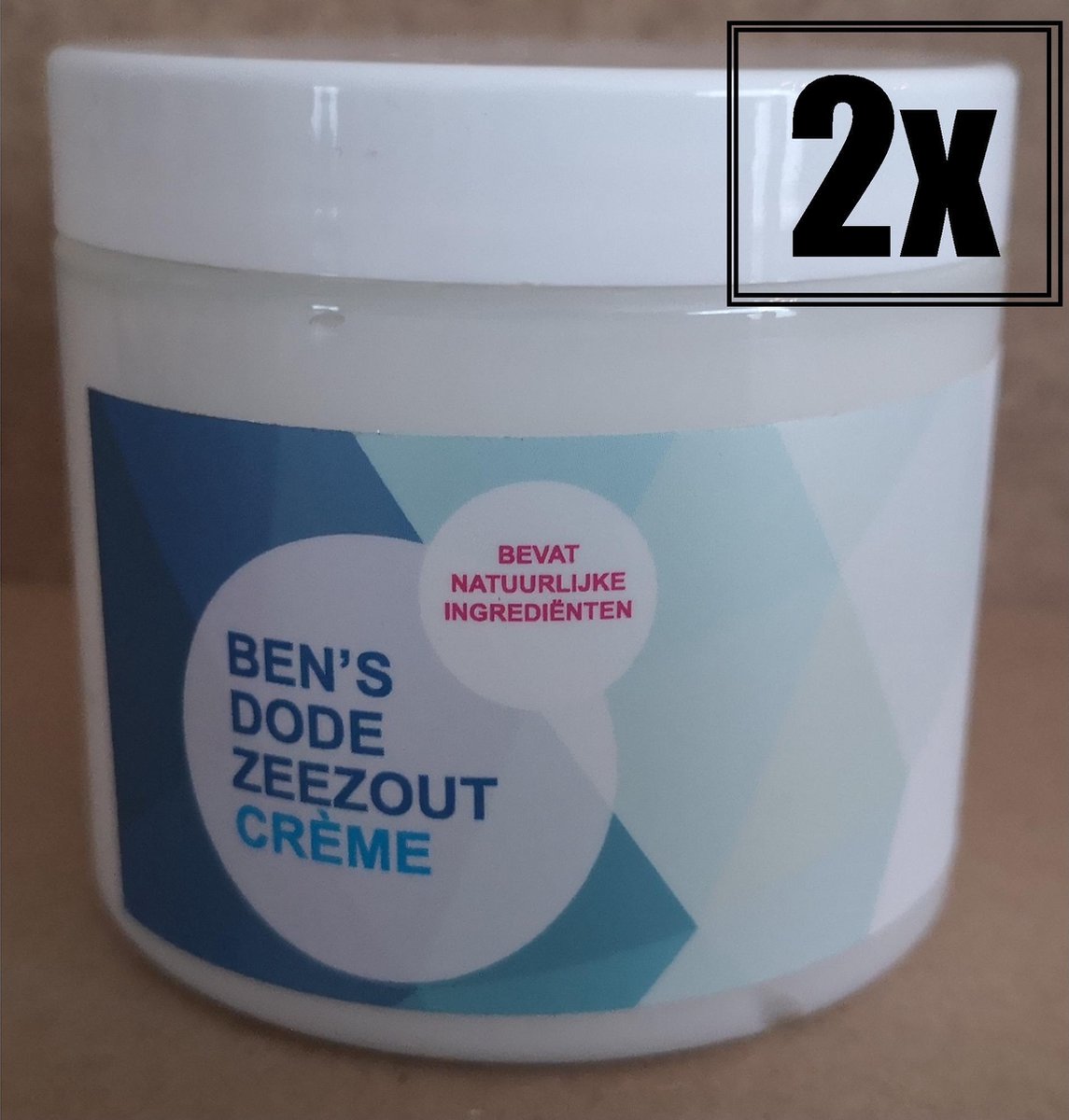 Dode Zee Zout Creme - Body Creme - Natuurlijke Creme - 2 Potten - ACTIE