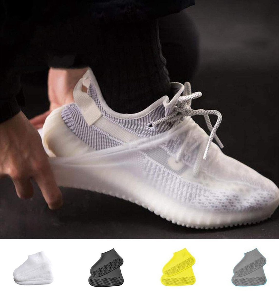 LIXINN® Regen overschoenen - Waterdichte overschoenen - Siliconen overschoenen - Herbruikbare regenlaarzen - Anti slip - Fietsen