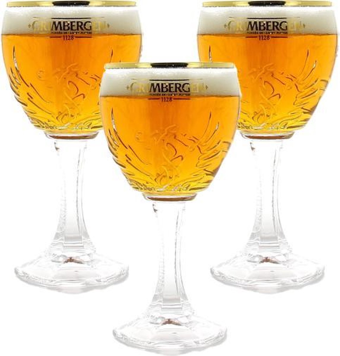 Grimbergen Bierglazen - 33cl - Set van 3 stuks