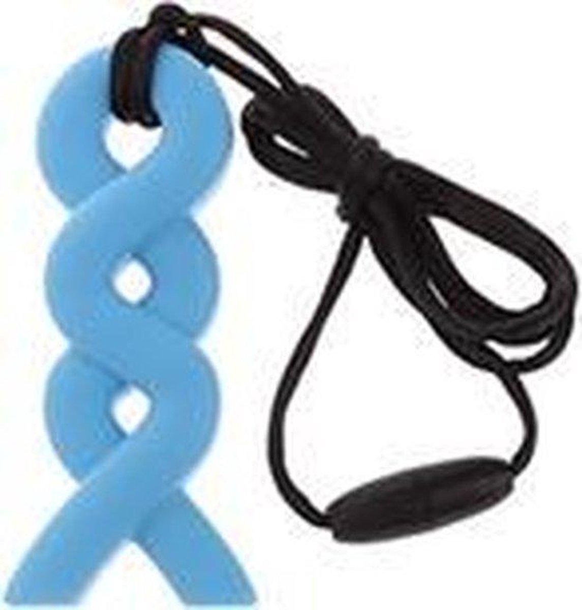 bibbi4you.nl fantasie bijtsteen kauw sieraden bijt ring bijt steen ketting voor moeder en kind kauwsieraden licht blauw Autisme ADHD