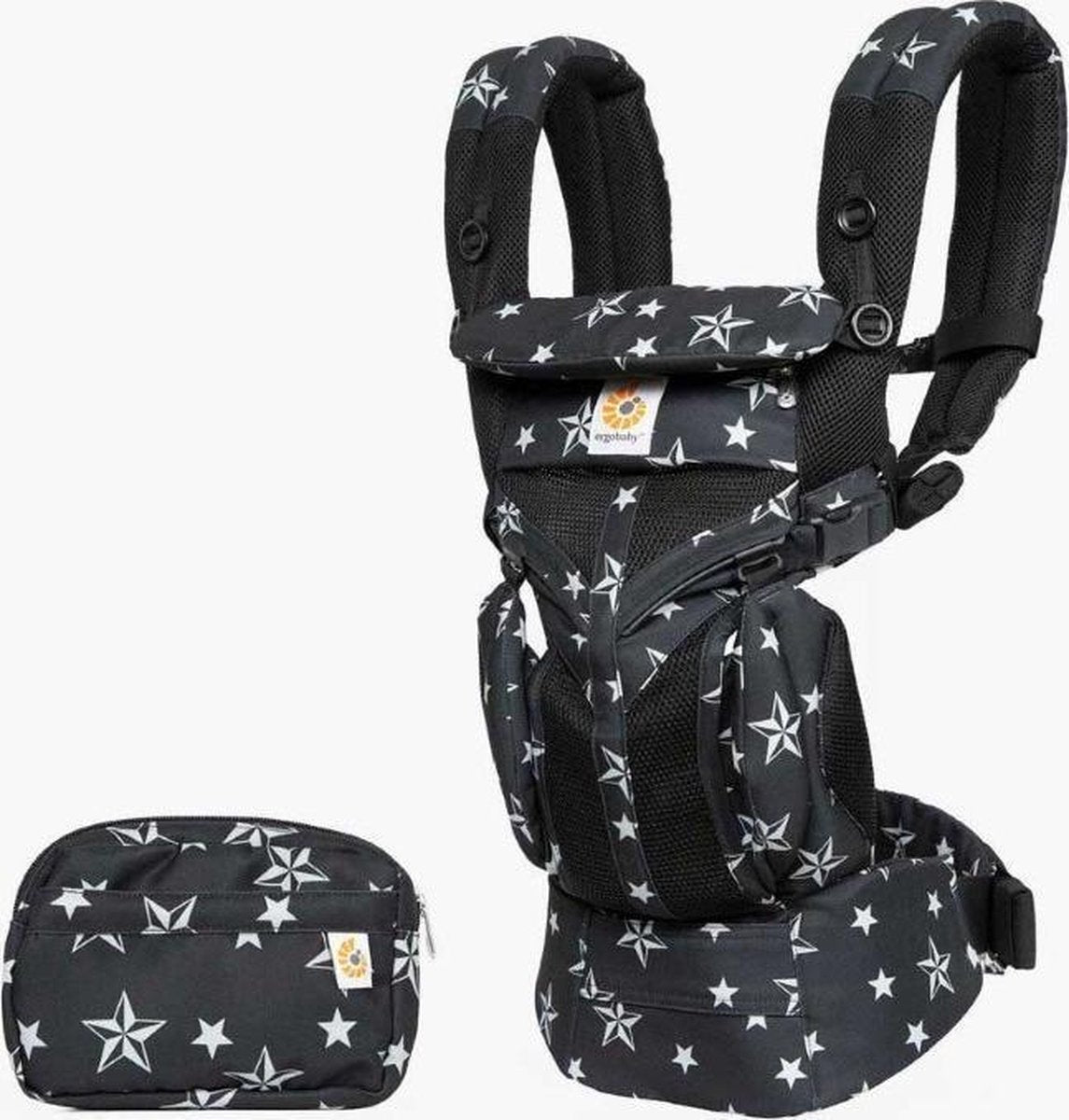 Ergobaby Omni 360 Baby Draagzak - Cool Air Mesh Black Stars