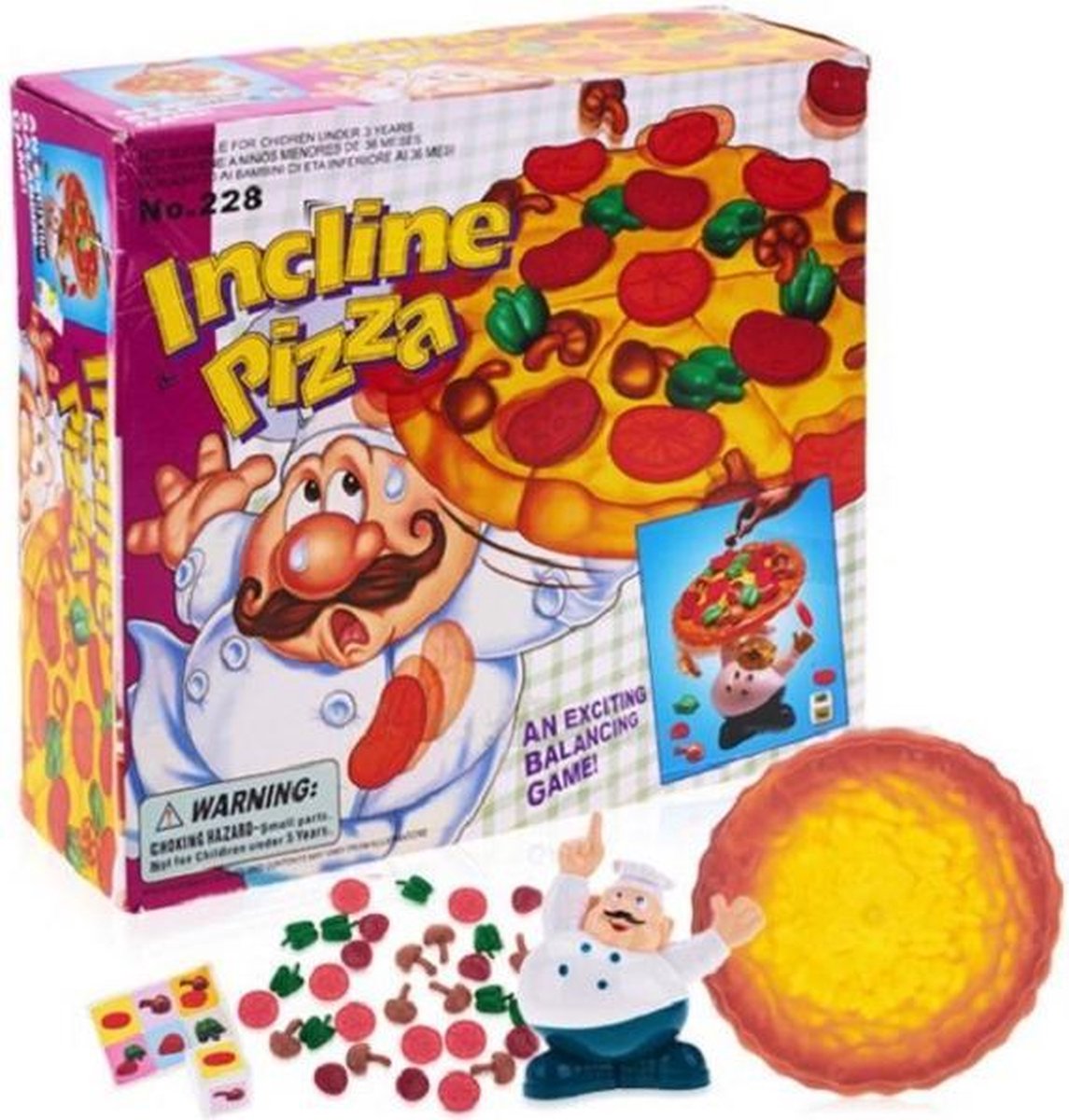 Arcade Familie Pizza Balans Behendigheidsspel | Gezelschapsspel voor Jong en Oud | Drinkspel Plezier Verzekerd