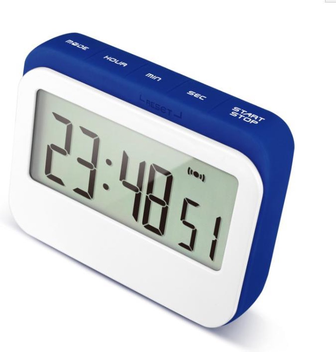 KRUMBLE Digitale Kookwekker -  Wit - Blauw