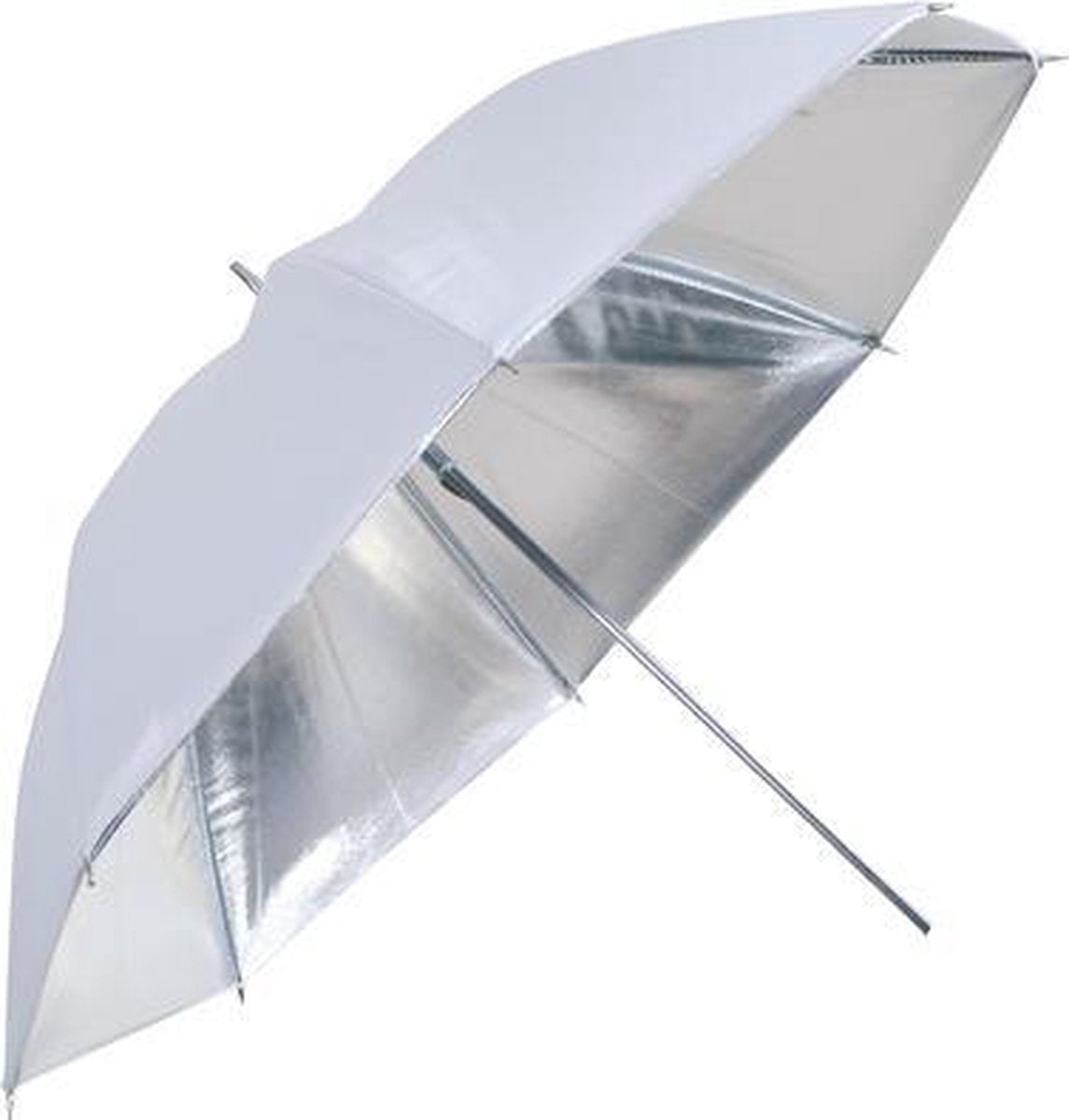 Linkstar Flitsparaplu PUK-102SW Zilver/Wit 100 cm (Omkeerbaar)