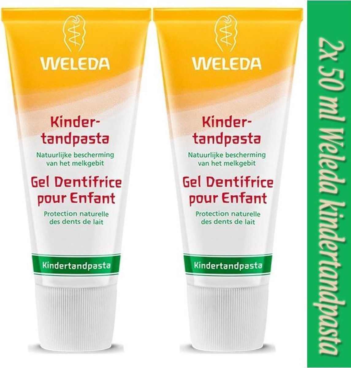 2X -Weleda Kindertandpasta - 50 ml - Natuurlijk (4001638081863)