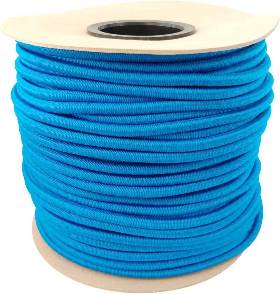 100 meter Elastisch Touw - Blauw - 8mm - elastiek op rol