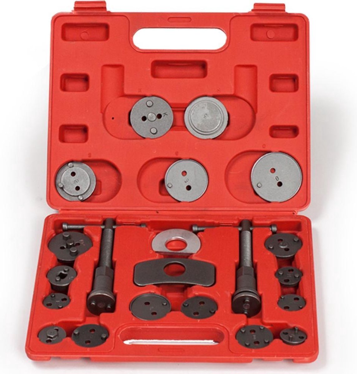 TecTake - Remzuiger terugstelset universeel 22-delig - rood - 400853