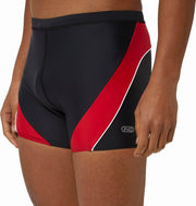 Inq Medley Tight Zwembroek Zwart/Rood Heren - Maat XL