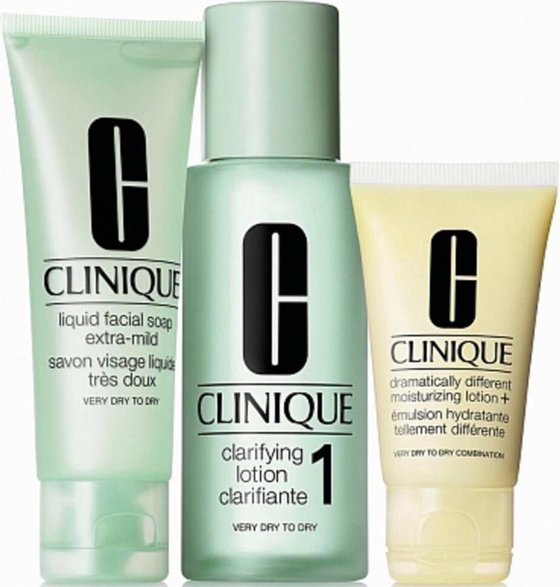 Clinique 3-Step Introduction Kit Huidtype 1 Droge huid geschenkset
