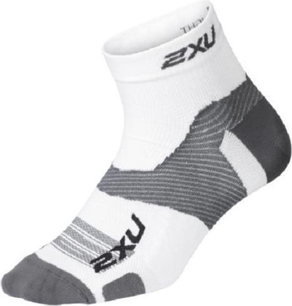 2xu Enkelsokken Vectr Ultralight Polyester/nylon Wit Maat 42/46