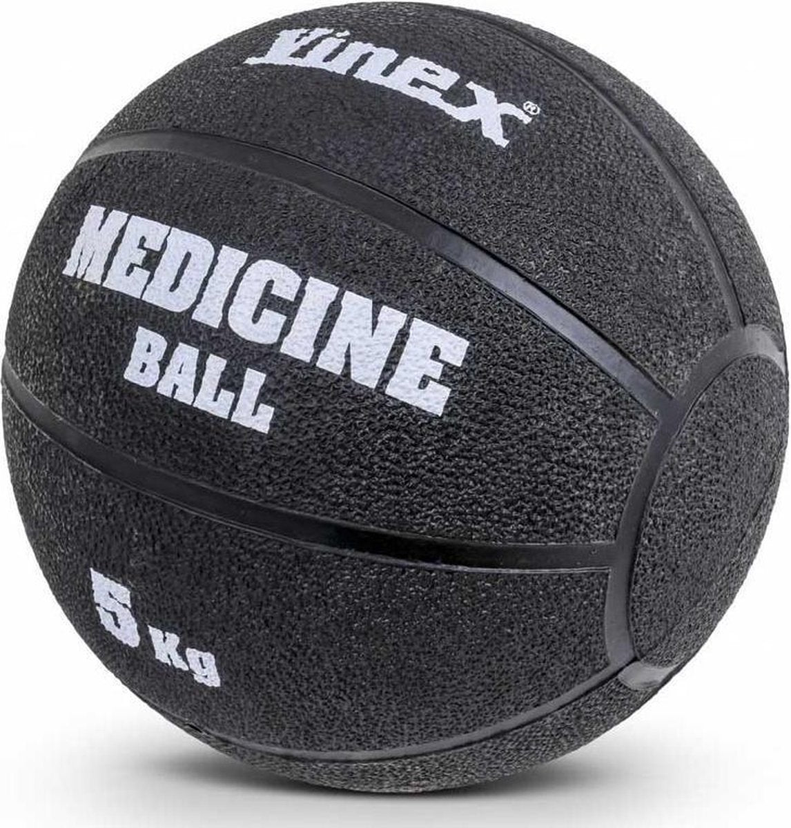 eSAM® Robuuste Medicijnbal - Medicine bal - Rubber - Zwart - 5 kg