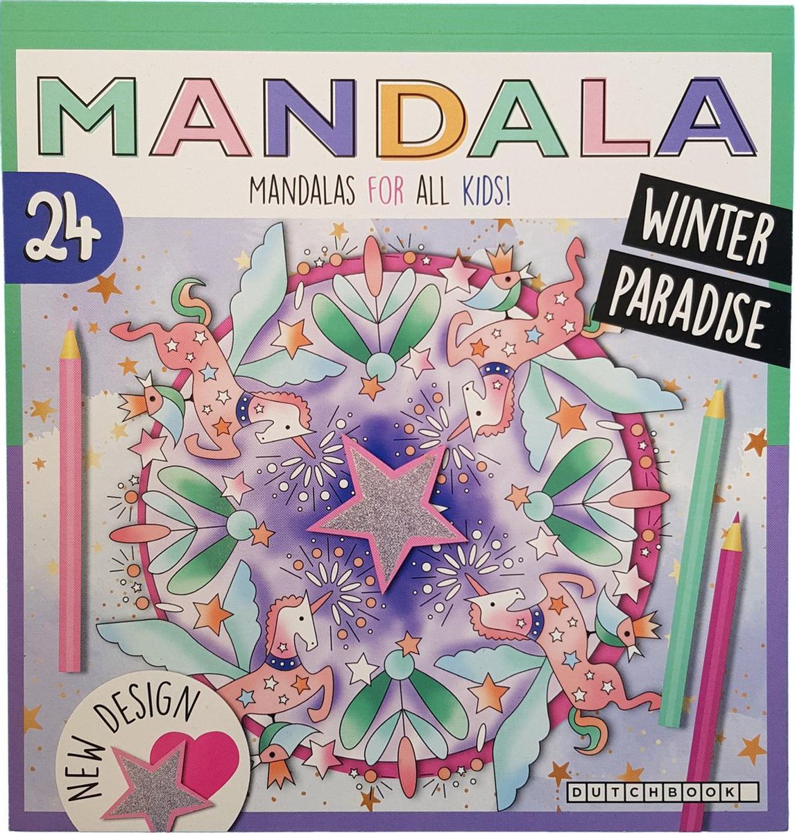 Mandala kleurboek "Winter Paradise"