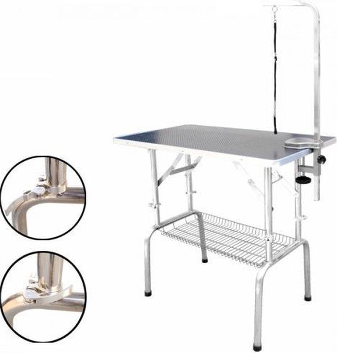 Topmast Trimtafel XL Verstelbaar + Trimarm 110 x 60 cm - Hond  Trimmen Hondenverzorging
