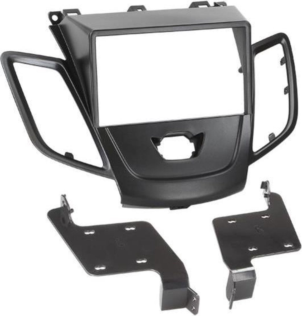 2-DIN Paneel Ford Fiesta zonder Multifunctioneel display 2008-2013 Kleur: Zwart