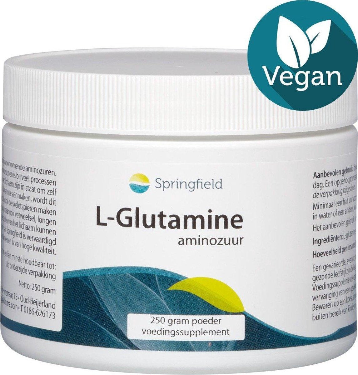 L-Glutamine aminozuur 250 gr. - Springfield
