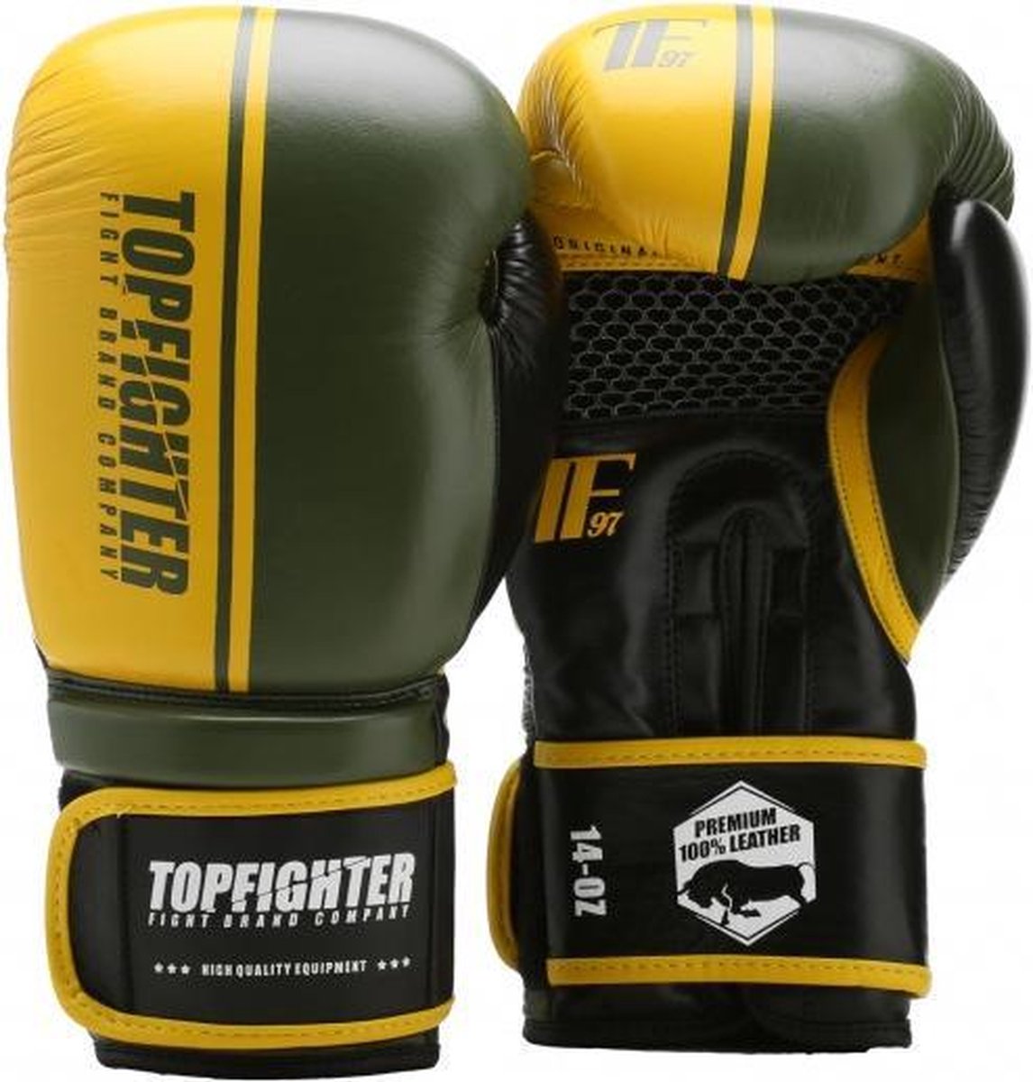 Topfighter Bokshandschoenen Premium Groen 16oz