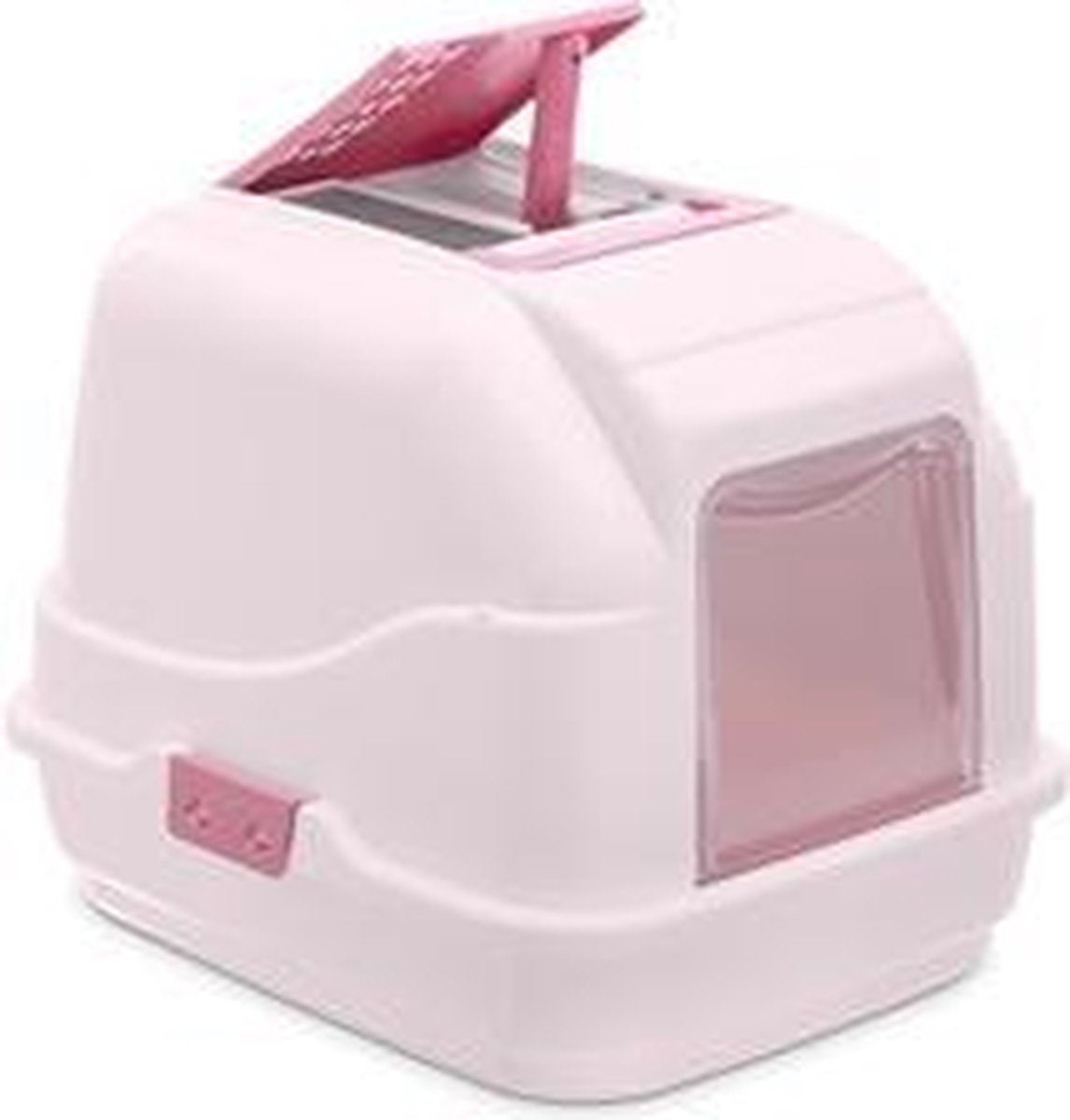 Imac kattenbak easy cat roze - 50x40x40 cm - 1 stuks