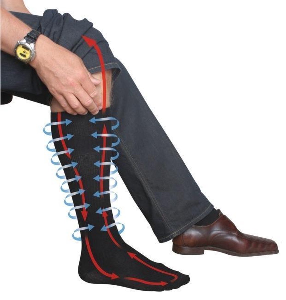 Travelsafe Pressure Sock S/35-38 - black