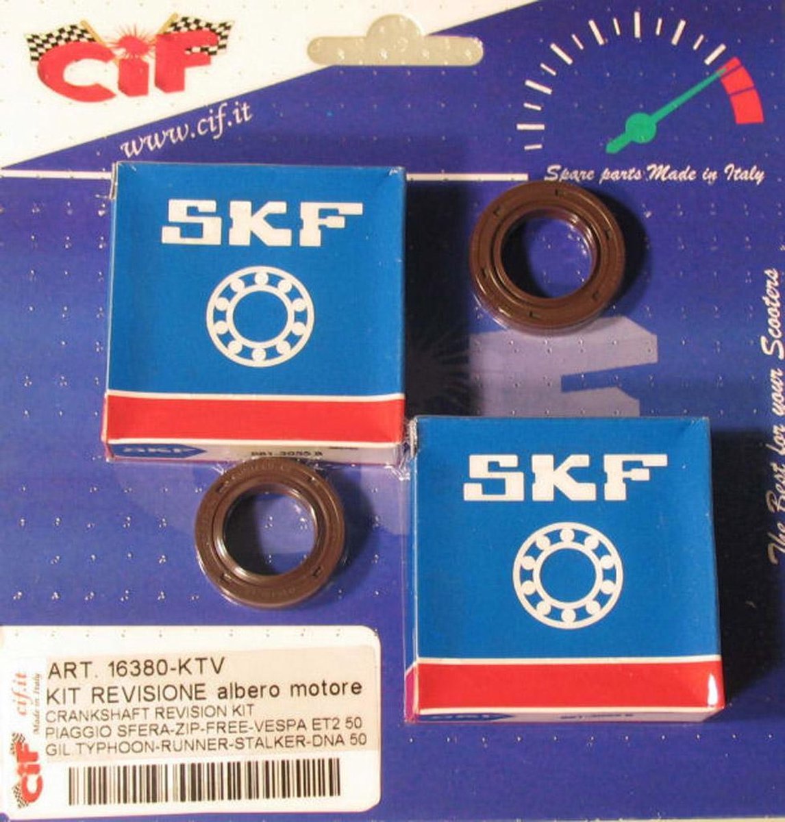 Krukaslagerset + Keerringset Piaggio/Gilera Cif