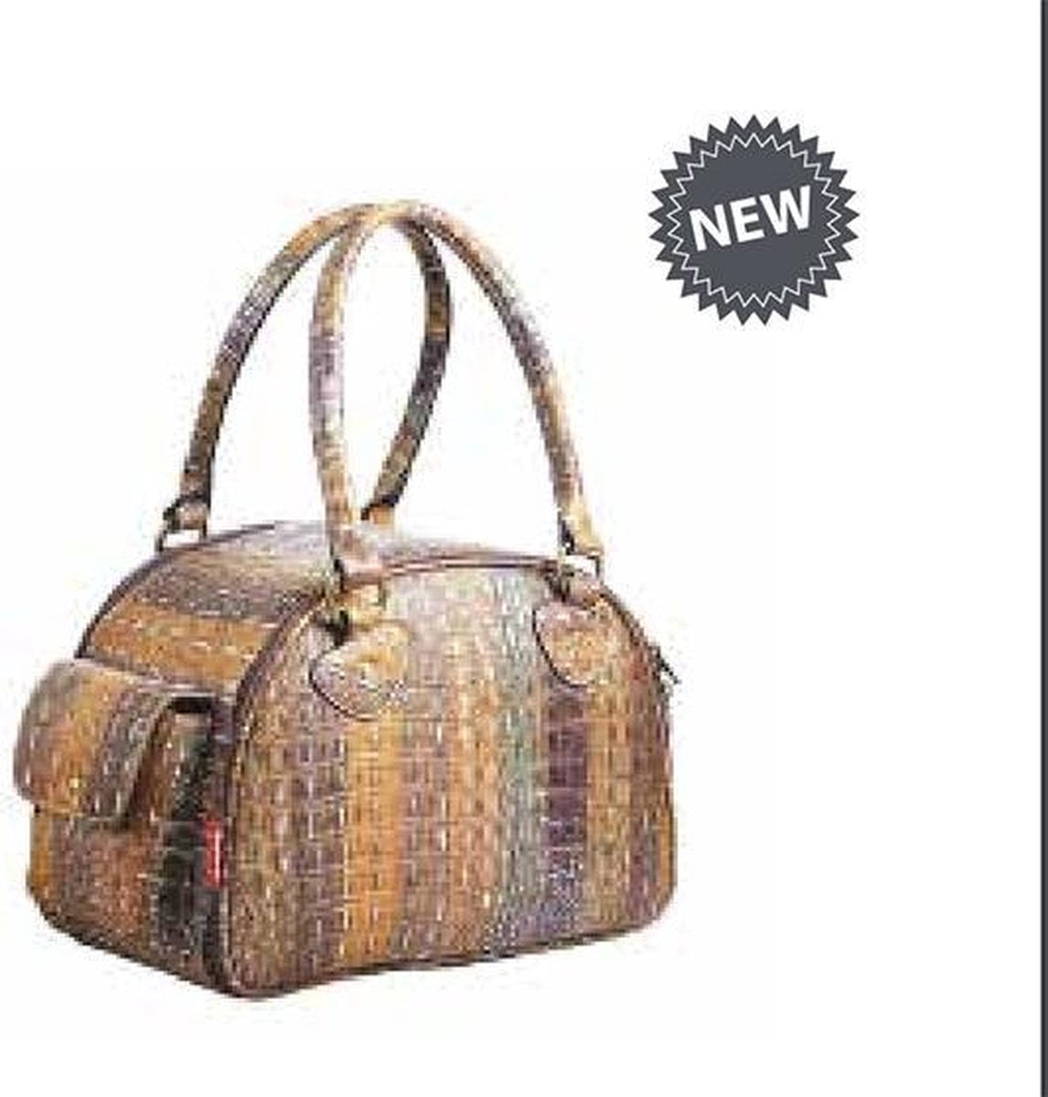 M-pets stijlvolle draagtas falcon bag 38x21x28 bruin