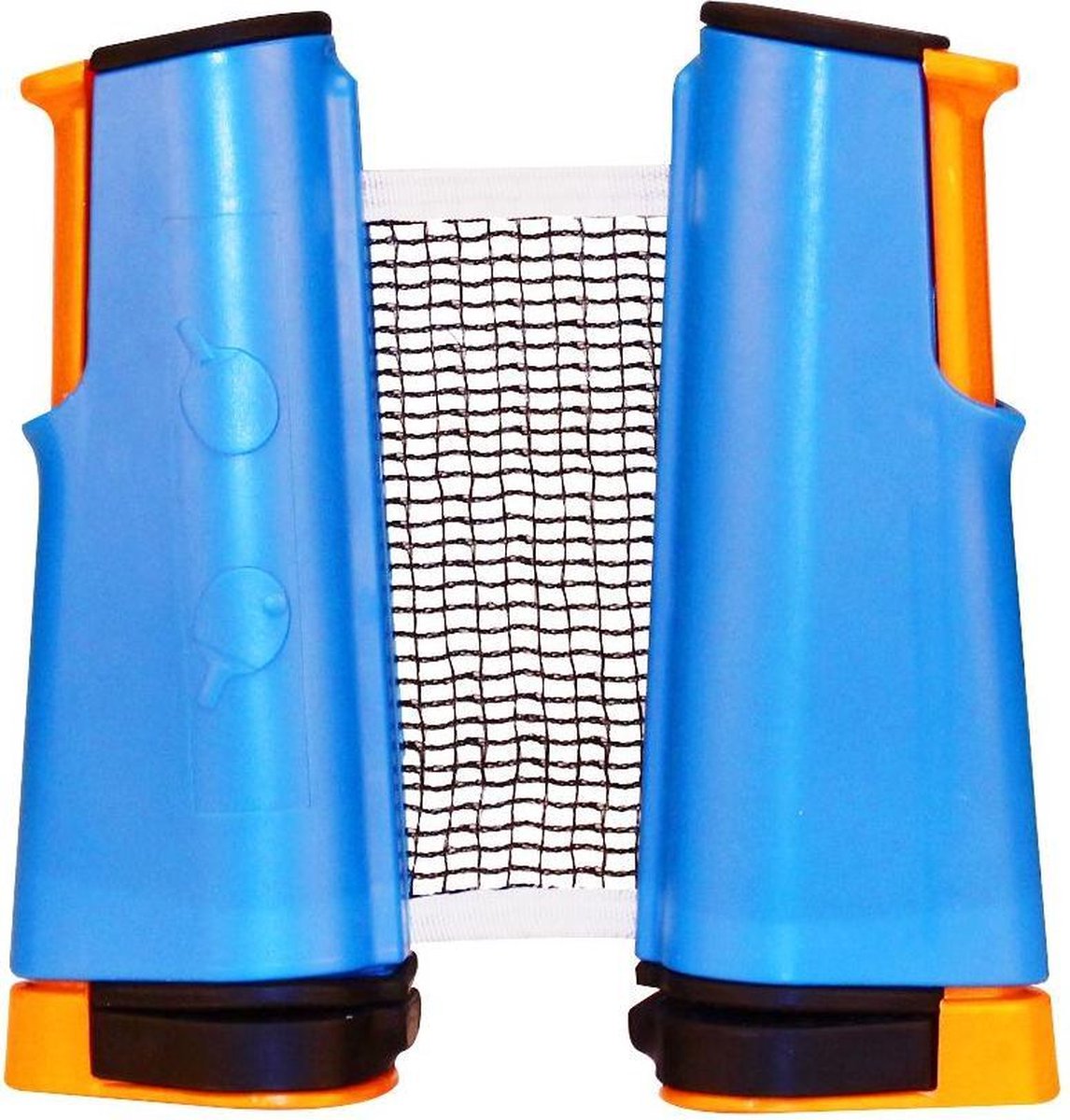 Get & Go Tafeltennisnet - Oprolbaar - Kobalt/Oranje/Zwart